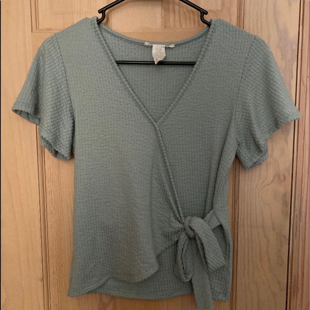 Caution To The Wind Tied Front Tee
